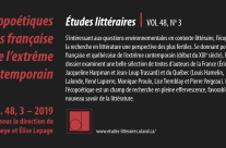 Approches écopoétiques des littératures française et québécoise de l’extrême contemporain