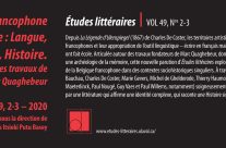 Littérature francophone de Belgique : Langue, Identité, Histoire. À partir des travaux de Marc Quaghebeur